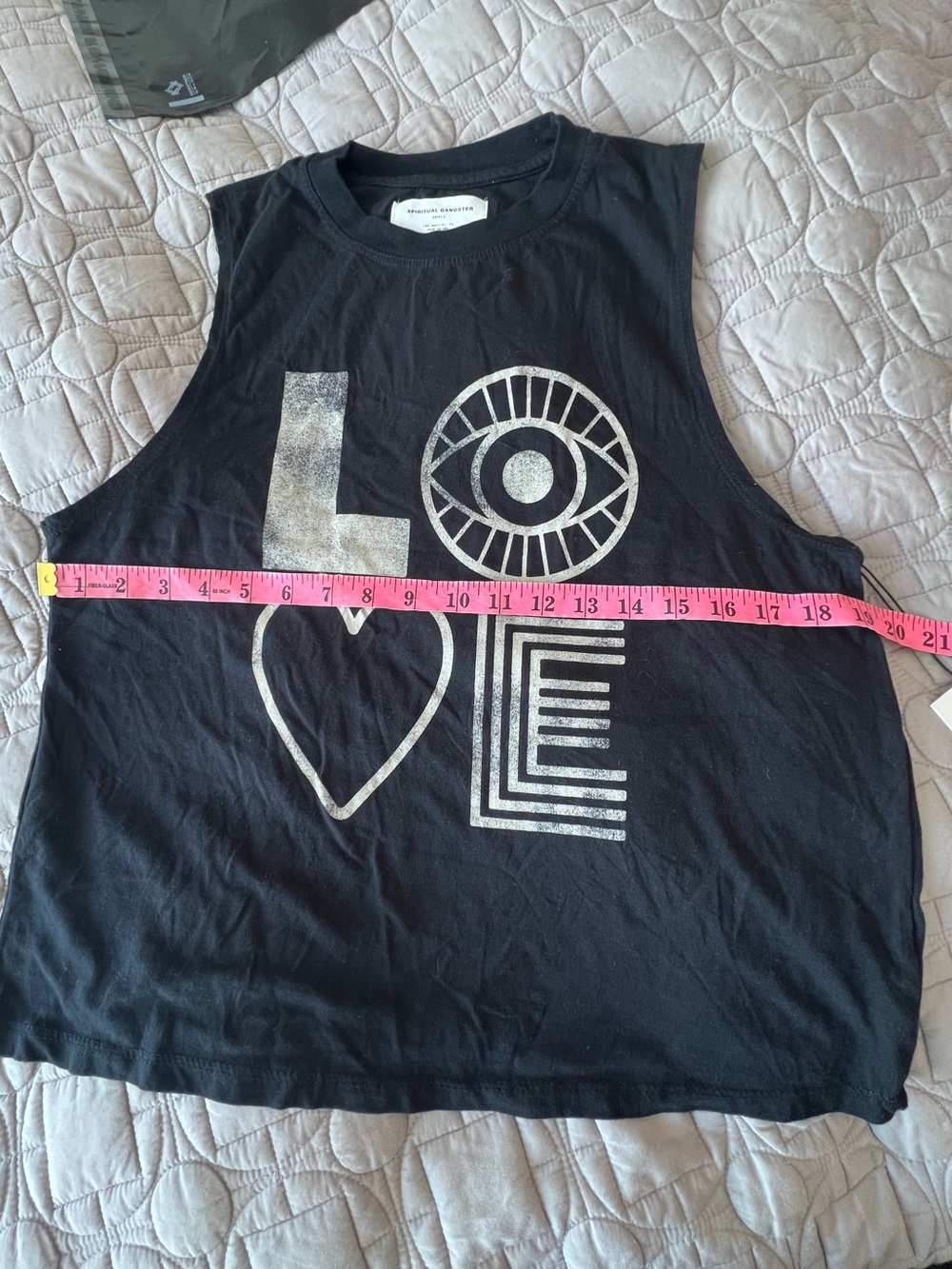 Spiritual Gangster Black 'LOVE' Graphic Tank - Picture 15 of 16